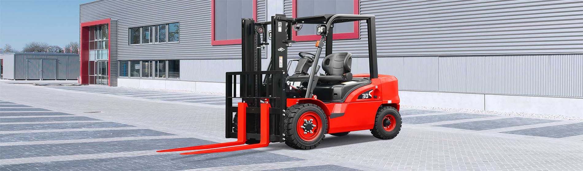 Forklift hire Reigate unloading pallets from a commercial truck