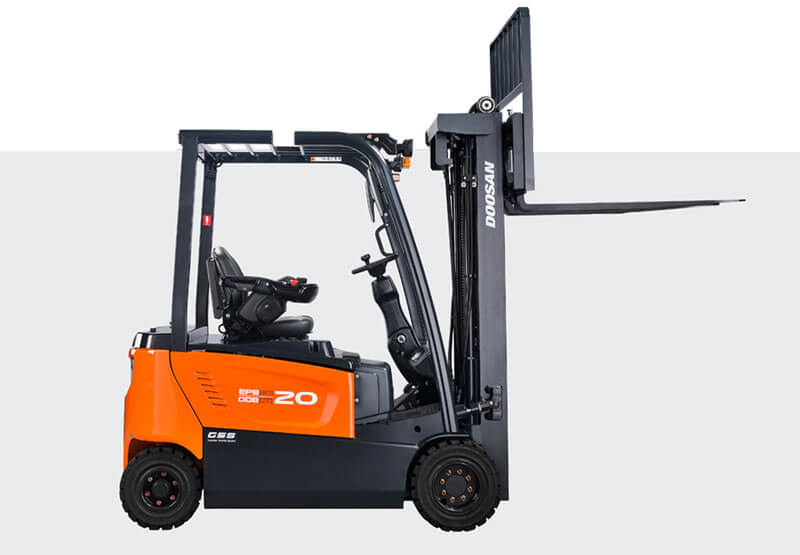 Forklift operator safely handling a commercial load in Reigate